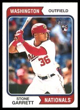 Stone Garrett 2023 Topps Heritage #644 Nationals MLB READ FREE SHIP AutographDen