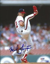 Mark Langston Signed Angels Baseball 8x10 Photo PSA/DNA COA Autograph Picture