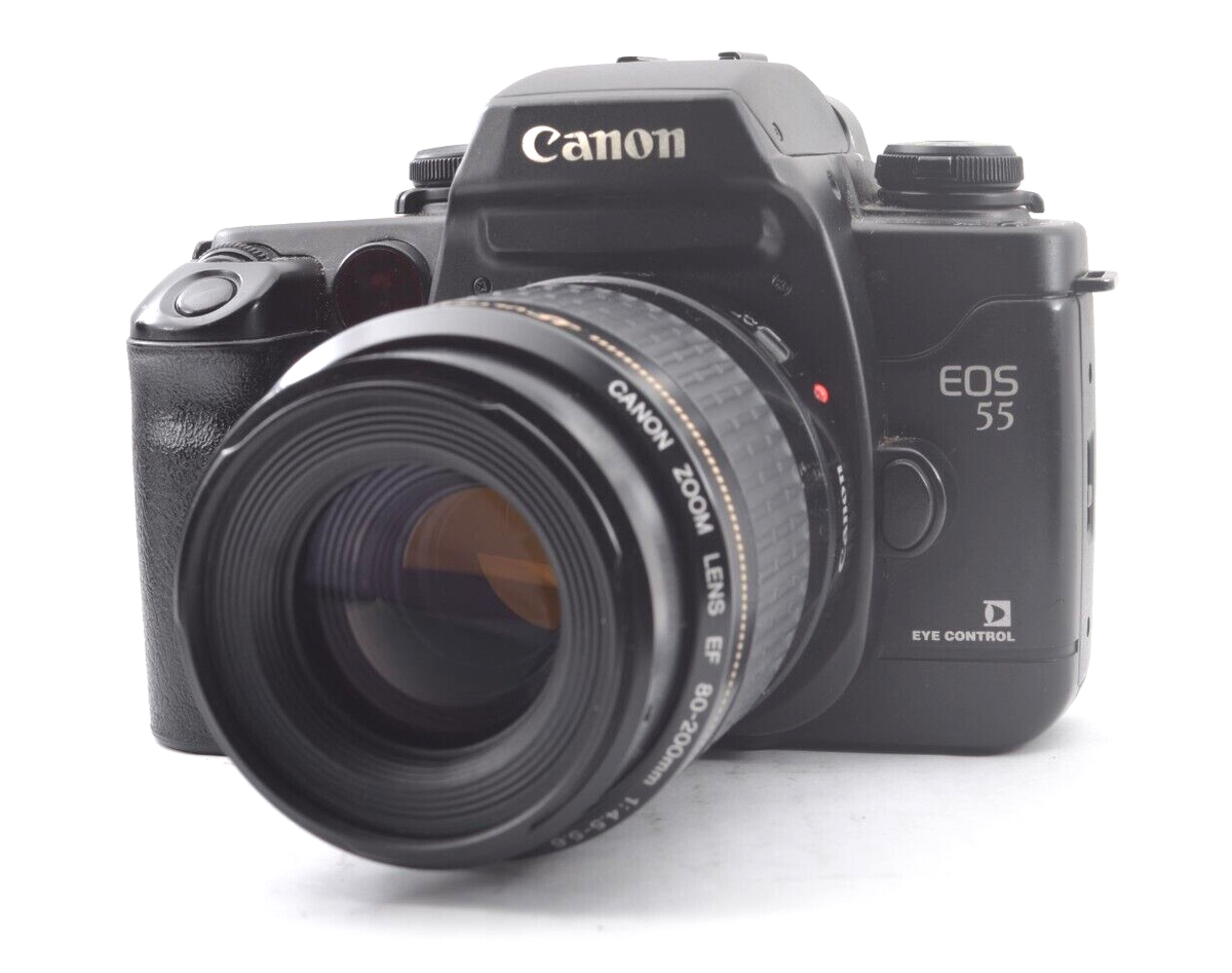 Top Mint】CANON EOS 55 + EF 80-200mm f/4.5-5.6 35mm film camera