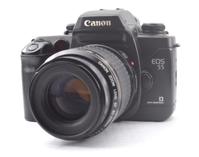 Top Mint】CANON EOS 55 + EF 80-200mm f/4.5-5.6 35mm film camera