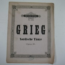 piano solo GRIEG Nordische Taenze op 17, augener 1482
