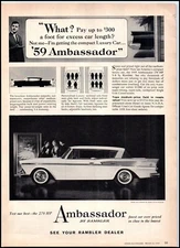 1959 Rambler Ambassador "A" PRINT AD BX3