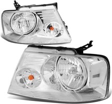 Headlights For 2004-2008 F150 2006-2008 Mark Lt Chrome Clear New Headlights For 2004-2008 F150 2006-2008 Mark Lt Chrome Clear New