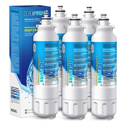 5 Pack Fit LG LT800P Kenmore 9490 ADQ73613402 Refrigerator Water Filter Icepure