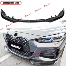 For 2020-2025 BMW G22 G23 4 Series Performance Style Gloss Blk Front Bumper Lip