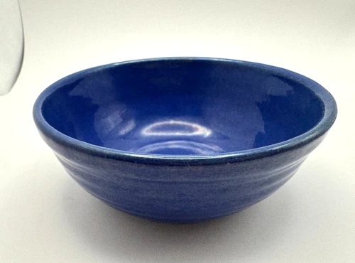 RARE - Vintage Bauer Pottery Blue 5" Cereal Bowl Ring - EXCELLENT CONDITION