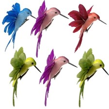 Hummingbird Clip-on Ornaments - Craft Birds for DIY Home D cor - 3621
