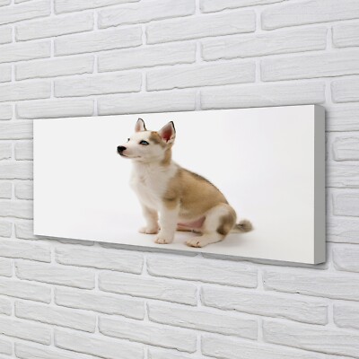 Tulup Leinwandbild 125x50 Wandkunst Sitzen kleinen Hund