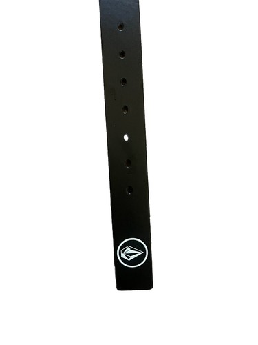 Cinturón de cuero PU negro para hombre VOLCOM con emblema y logotipo de piedra Volcom talla 36 nuevo con etiquetas - Imagen 3 de 7