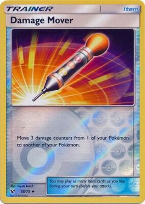 Pokemon Shining Legends Damage Mover Reverse Holo 58/73