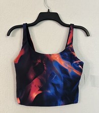 OLD NAVY Pink Swirl Longline Powersoft Sports Bra SIZE MEDIUM NWT