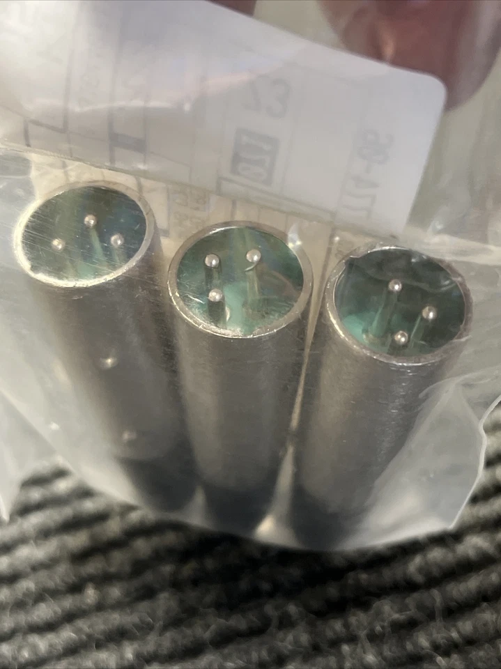 Nuevo Lote de 3 Enchufes Macho Conector de Audio Switchcraft de 3 Pines SC1003-ND Foto 4 de 4