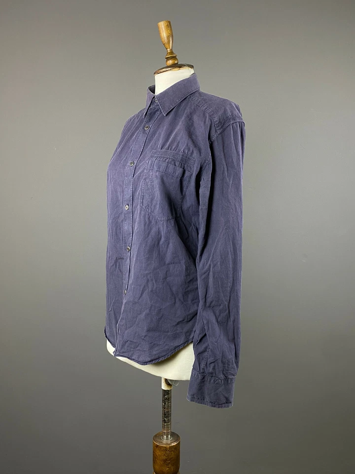 Женская синяя рубашка с длинным рукавом на пуговицах Neil Barrett M - Изображение 4 из 4