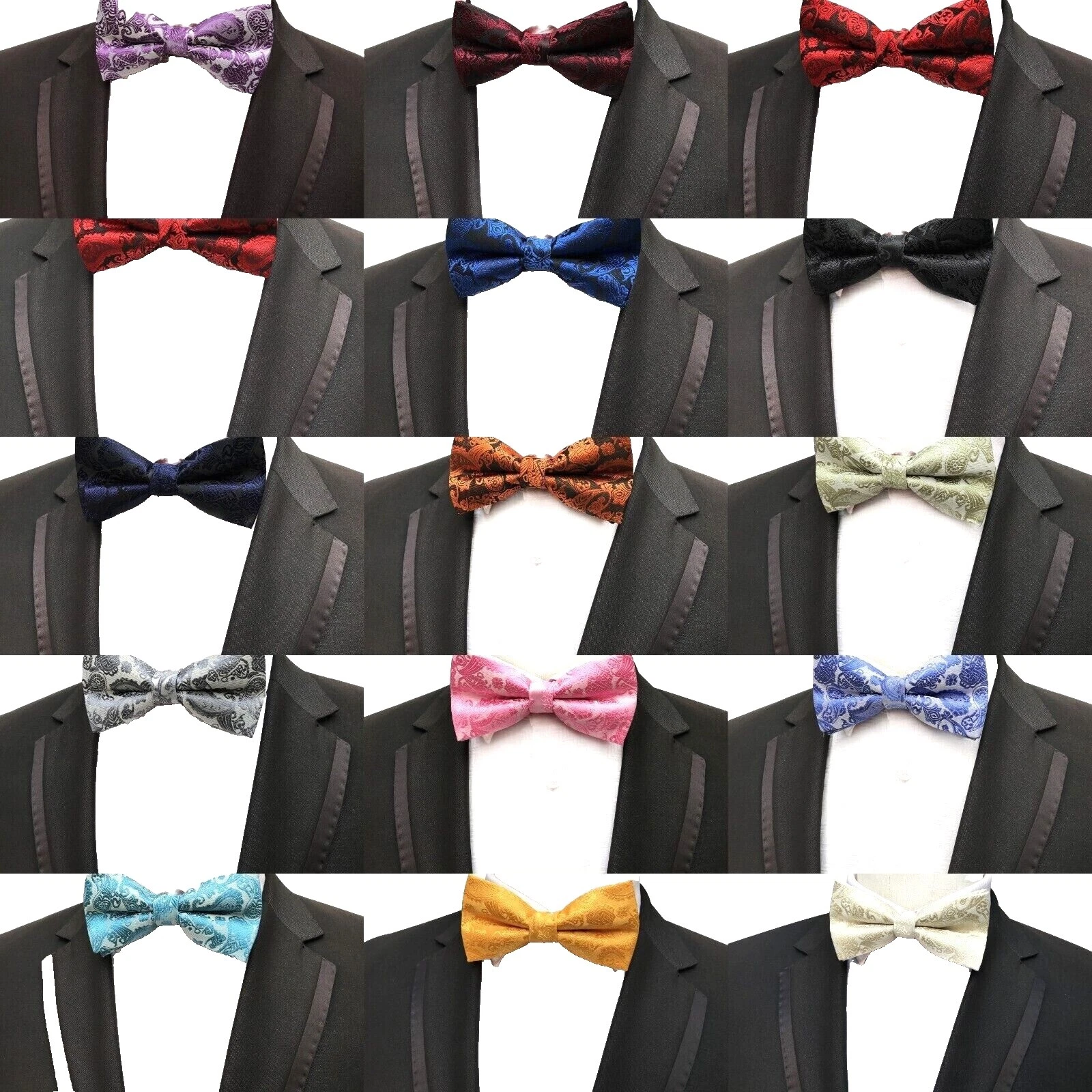 Lazos de Paisley Handmade Poliéster para hombres