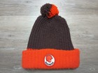 Cleveland Browns Beanie vtg 1970s 80s Knit Hat Cap Brown Orange pom NFL Football — photo 1