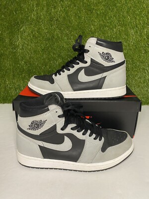 Air Jordan 1 Shadow 2.0 Retro High OG Size 8 Mens Grey Sneakers 2021 555088-035