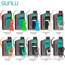 SUNLU Toughness/High Temperature/Standard/Standard Plus/ABS-Like/Washable Resin