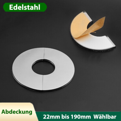 Abdeckung Abdeckrosetten Edelstahl Wasserhahn Hahnabdeckung Verkleidung Teilbar