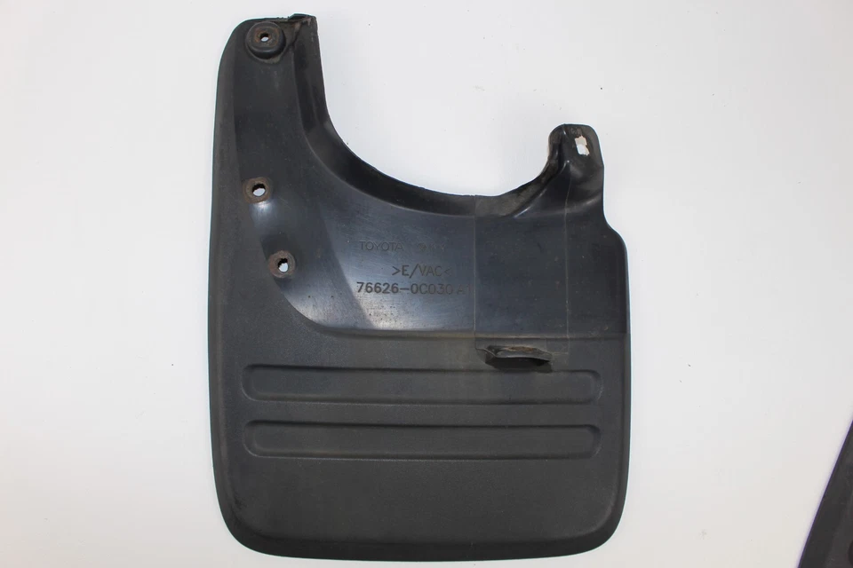 2001-07 Toyota Sequoia Rear Left & Right Mud Flaps  Splash Guards Pair Black - Image 3 of 4