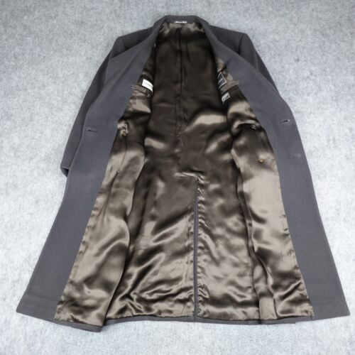 VTG Giorgio Armani Jacket Mens 41 Wool Cashmere Coat Double Breasted Peak Lapel - Picture 3 of 23