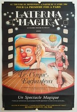 Affiche Th&eacute;&acirc;tre de Prague LATERNA MAGIKA 1984 LE CIRQUE ENCHANTEUR - 100x149 cm