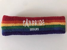 Rainbow Gay Can Pride LGBT Headband Headwear Terry Cloth Costume Accessory NEW