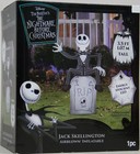 Disney Nightmare Before Christmas 3.5 ft Jack Skellington Tombstone Inflatable