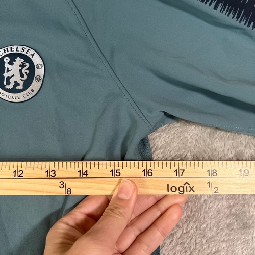 Chelsea FC Nike Dri-Fit Training Jersey Breathe Squad Youth XL Teal - Picture 7 of 9