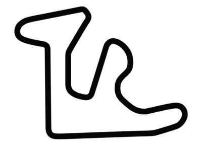 Gingerman Raceway Track Road Course Race Outline Motorcycle Vinyl Decal
