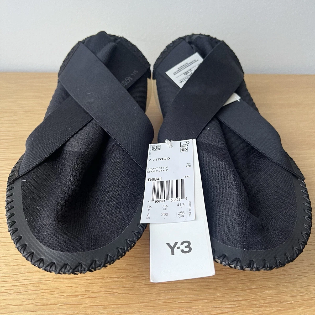 Adidas Y-3 ITOGO Yohji Yamamoto Slip-On Shoes Black Men 6.5 Wmn 8 ID6841 $600 Adidas Y-3 Itogo Black for sale | eBay main image 2