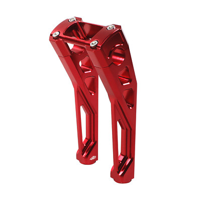 Red 9.0'' Pullback Handlebar Riser Kit for Harley Low Rider ST Softail Standard