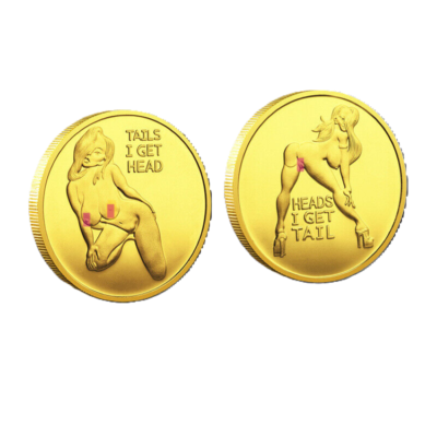 #ad #ad Tails I Get Head...Heads I Get Tail Sexy Lady Flip Coin Challenge Novelty Token $8.95