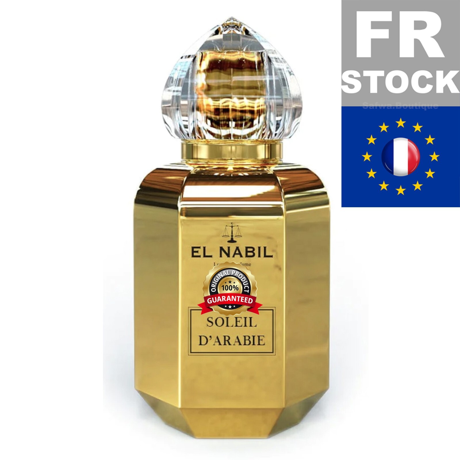 Eau de parfum Musc Soleil d'Arabie El Nabil 65mL pour femme parfum oriental vanillé