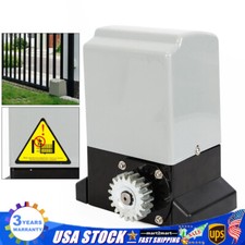 Electric Automatic Sliding Gate Opener 1400Lbs Motor Remote Kit 220V 370W .