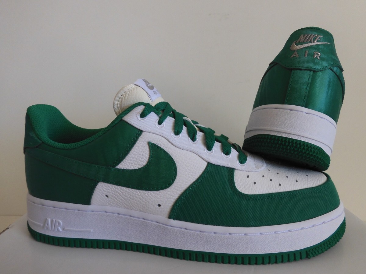 NIKE AIR FORCE 1 LOW ID NIKE BY YOU GREEN-WHITE SZ 9.5