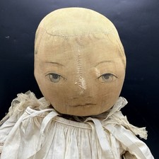 Antique American Folk Art Cloth Rag Doll 22