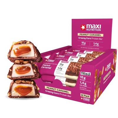Creamy Core Bar Peanut Caramel, 12x45g ProteinRiegel, 32% Eiweiß, 15g je Rieg...