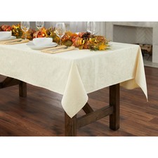 BrylaneHome Damask 60" X 84" Tablecloth