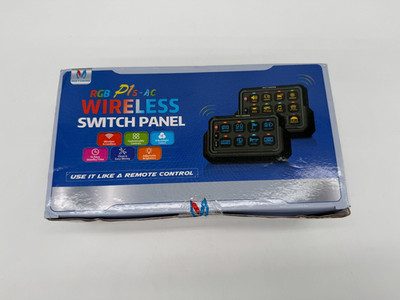 MICTUNING P1S RGB 8 Gang Wireless Switch Panel LED Light Bar Circuit Control Box