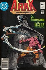 Arak Son of Thunder #12 (Newsstand) FN; DC | Roy Thomas Ferryman of Hell Grim Re