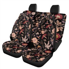 Floral Seat Cover - Front And Rear Seat Cover For Protection And Decoration Floral Seat Cover - Front And Rear Seat Cover For Protection And Decoration