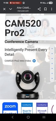 Aver CAM520 Pro2 HD 1080p Conference Video Camera System
