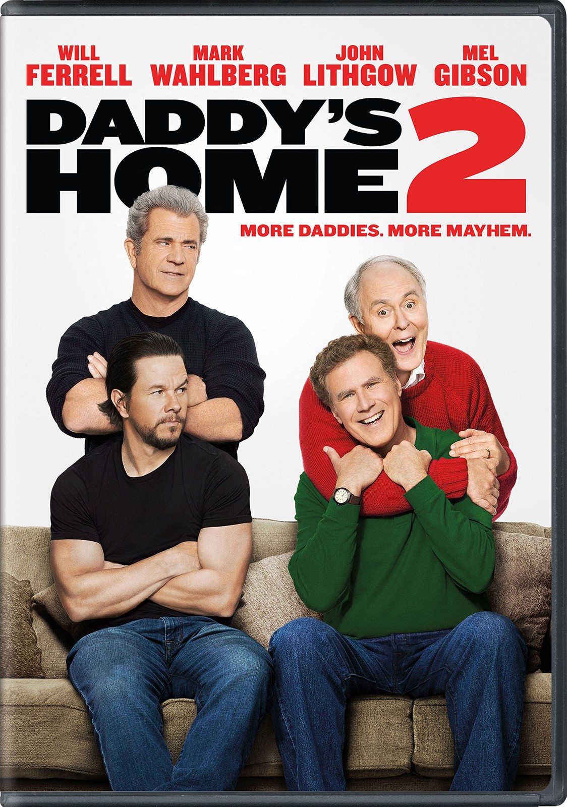 Daddy's Home 2 (DVD) Mark Wahlberg Will Ferrell Mel Gibson John Lithgow