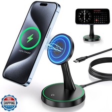 Magnetic Wireless Charger Stand 15W Fast Mag-Safe Charger for iPhone 17/17 pr