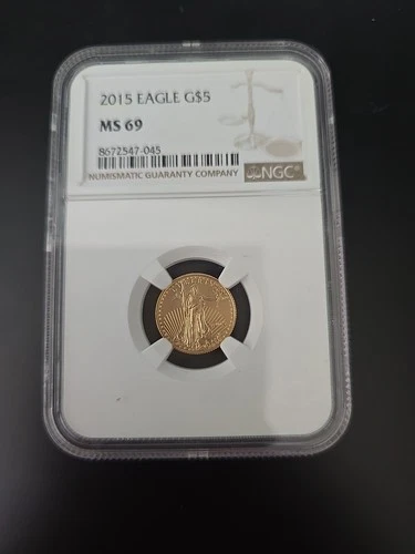 2015 Gold Eagle $5 -  1/10th Oz Fine Gold - NGC MS69