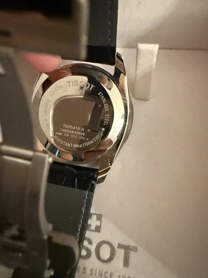 Tissot Couturier 39mm Black Dial Watch Ref. T035.410.16.051.00 Box & Papers - Image 2 of 4