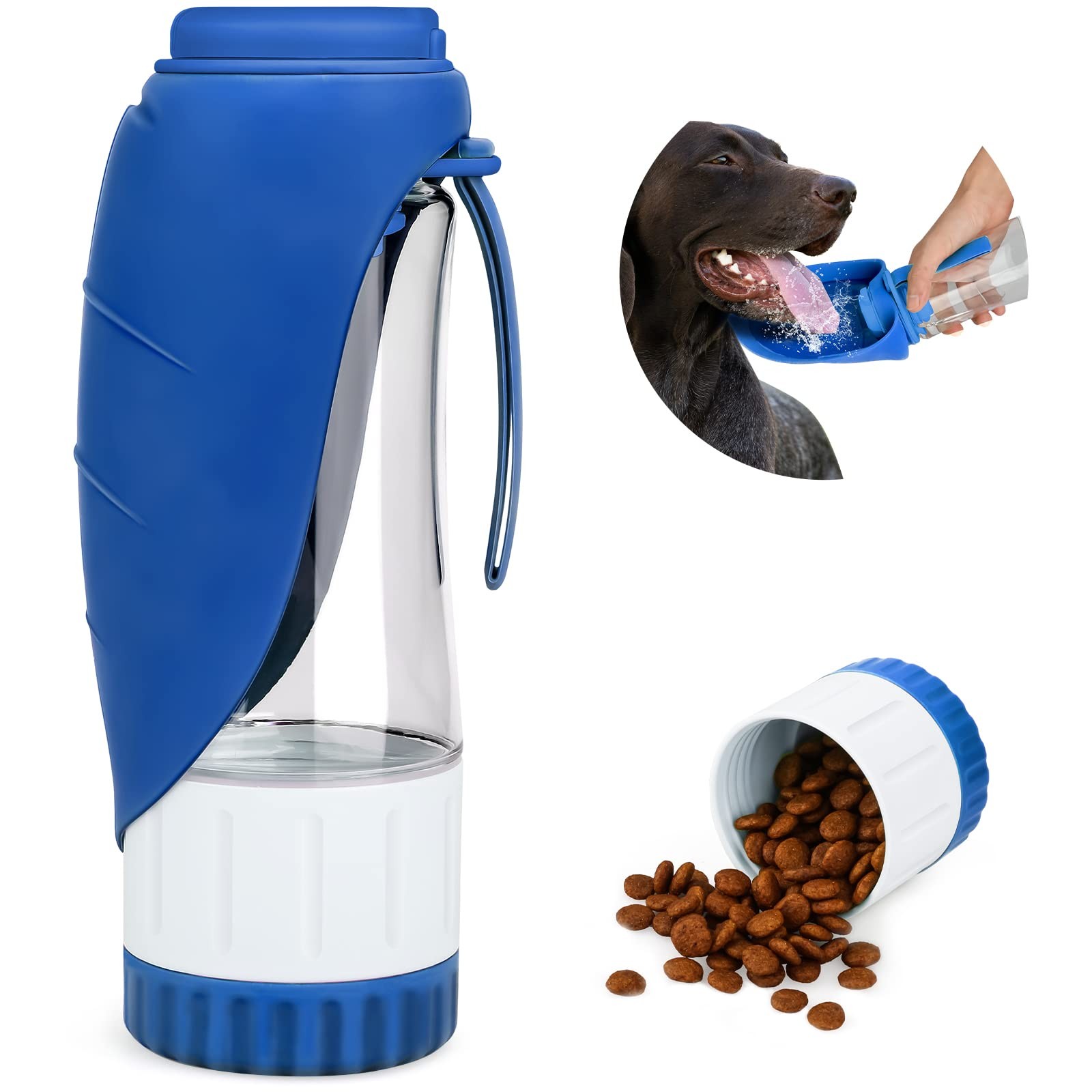 Upgraded Dog Water Bottle, Portable Dog Cat Puppy Pet Water Dispenser Feeder ...