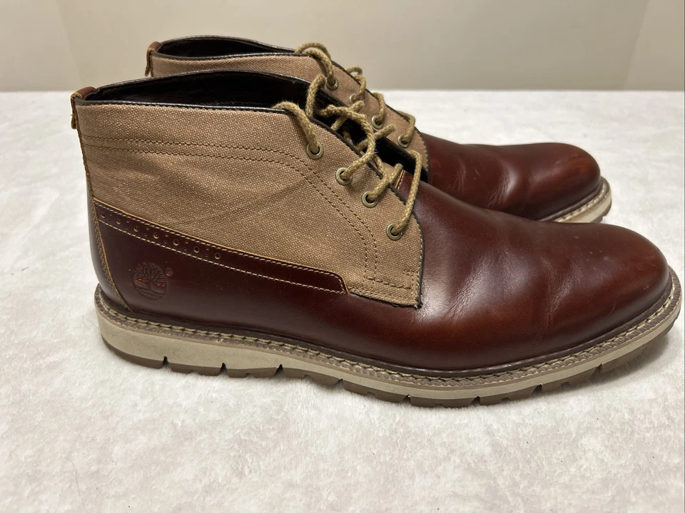 Timberland ботинки мужской размер 13 Britton Hill водонепроницаемый каштановой кожи чукка - Изображение 2 из 4