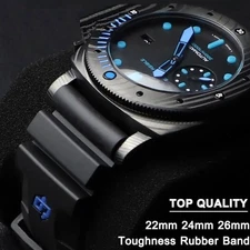 Waterproof Watch Band Fits Panerai Submersible Luminox Wristwatches Straps New
