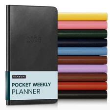 Harbor Pocket Weekly Monthly Planner 2026 - Calendar Planner and Notebook, Du...